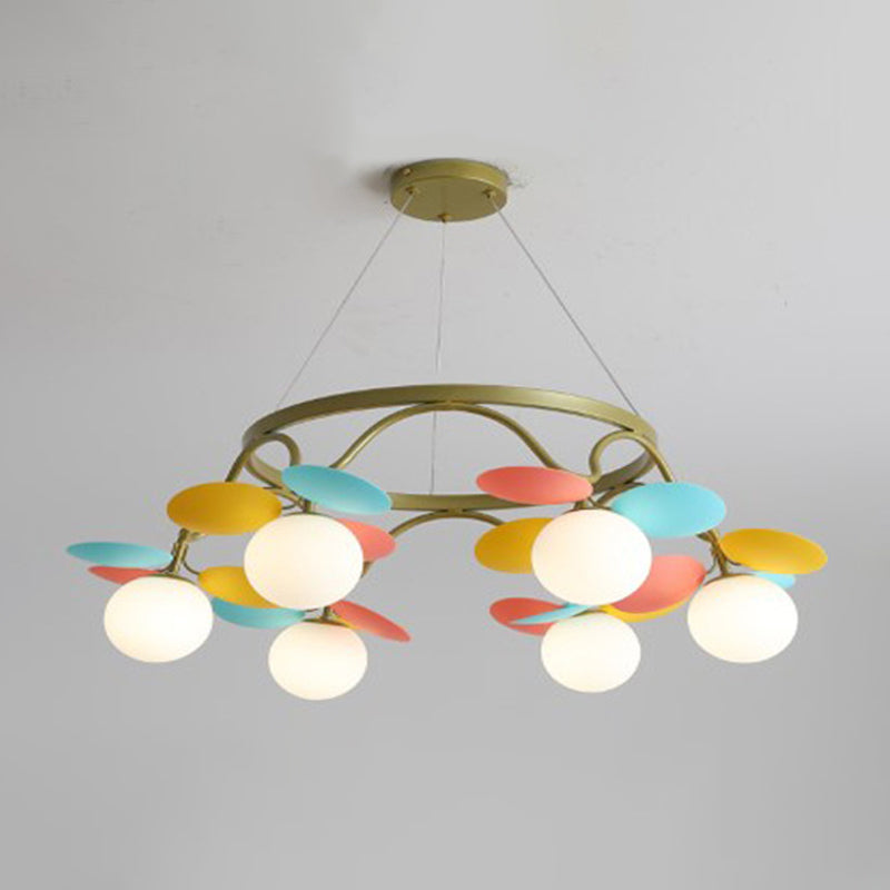 Circle Metal Suspension Lighting Modern Ceiling Suspension Lamp for Bedroom