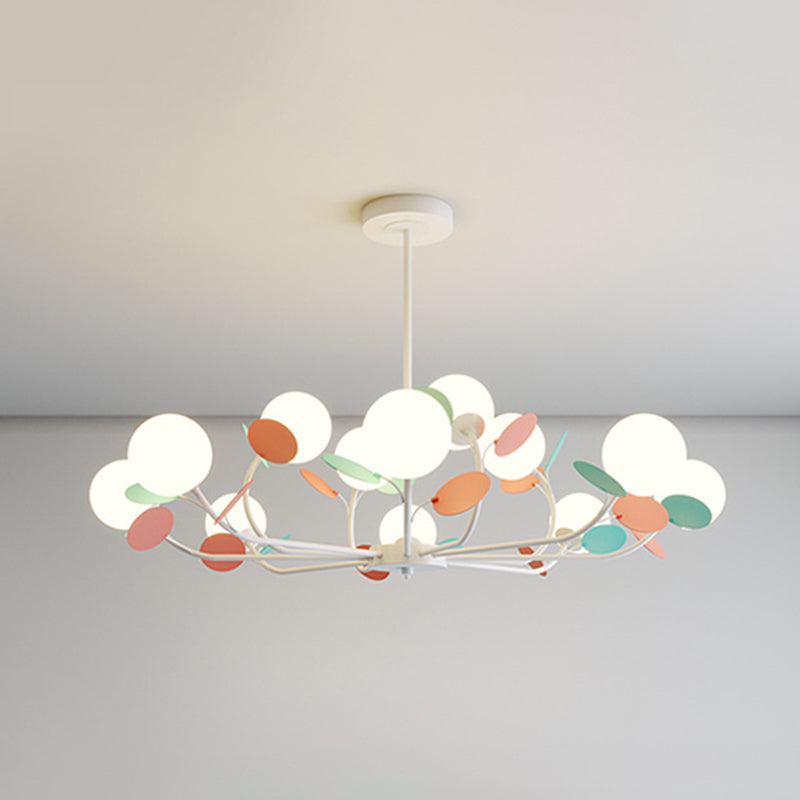 Multicolored Metal Chandelier Pendant Light Sputnik Pendant Light for Bedroom