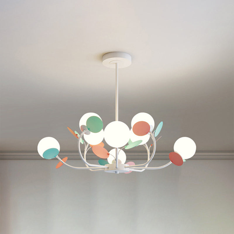 Multicolored Metal Chandelier Pendant Light Sputnik Pendant Light for Bedroom