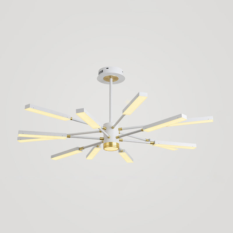 Metal Starburst Hanging Light Fixture Minimalist Style LED Suspended Lighting Fixture