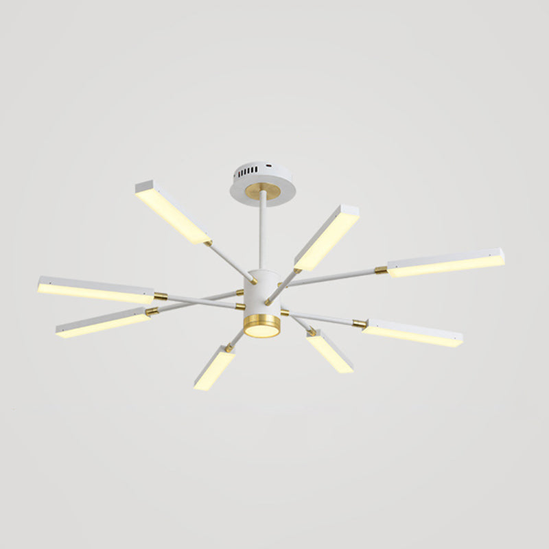 Metal Starburst Hanging Light Fixture Minimalist Style LED Suspended Lighting Fixture