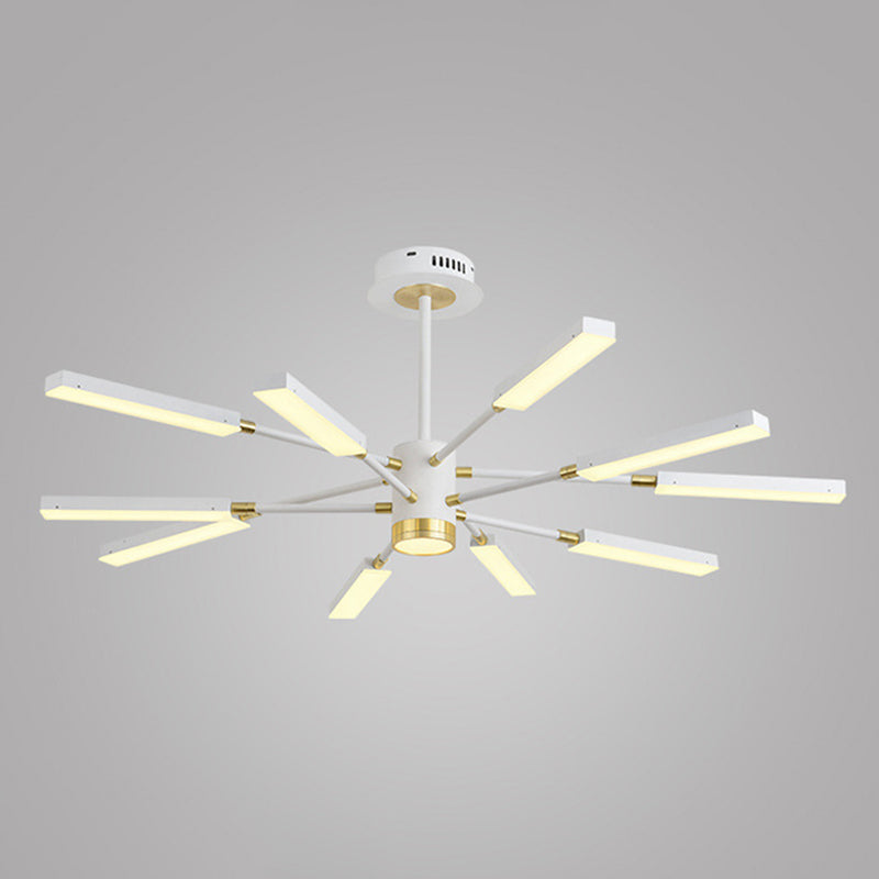 Metal Starburst Hanging Light Fixture Minimalist Style LED Suspended Lighting Fixture