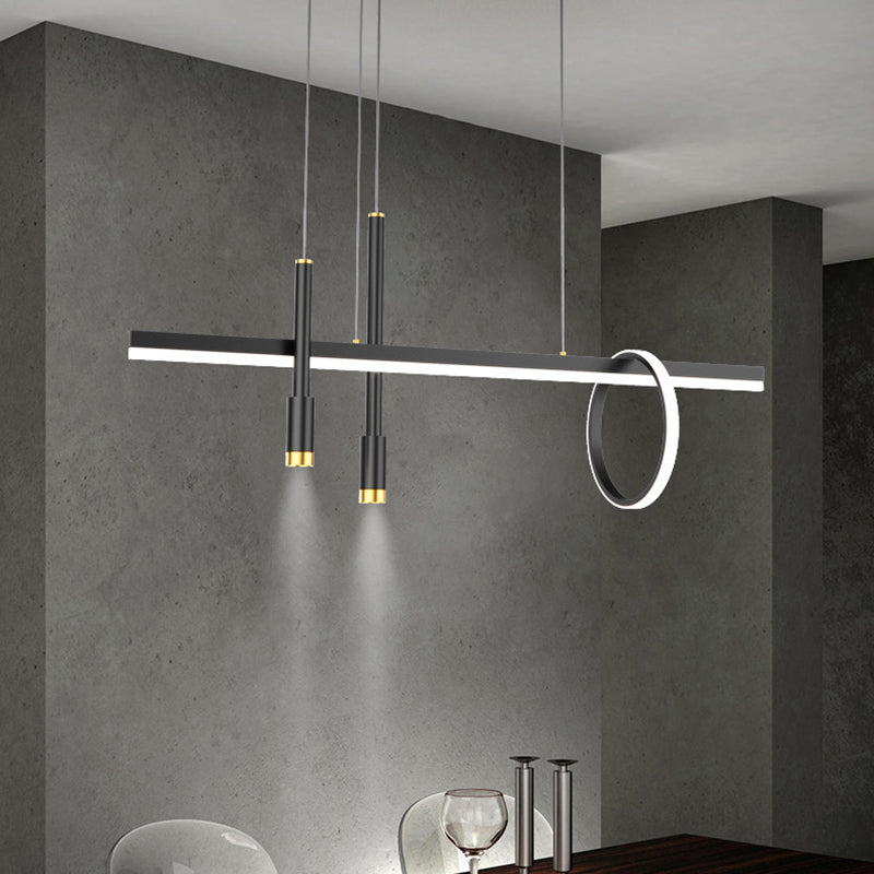 Lineal isla lámpara lámpara nórdica comedor de comandante de comedor led