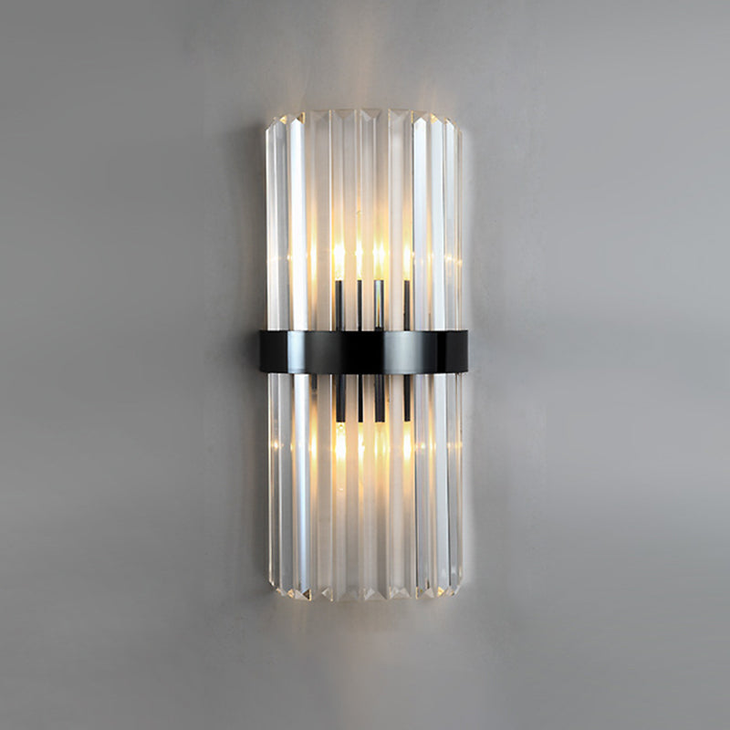 Crystal Curved Wall Mounted Lighting Contemporary Style Wall Sconce Lighting for Bedroom
