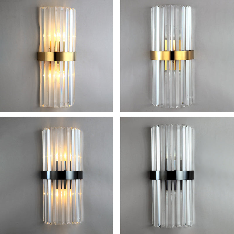 Crystal Curved Wall Mounted Lighting Contemporary Style Wall Sconce Lighting for Bedroom