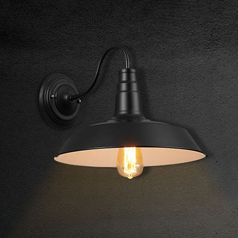 Industrielle Vintage Wandlampe Schmiedeeisen -Scheunenwandlicht für Innenräume