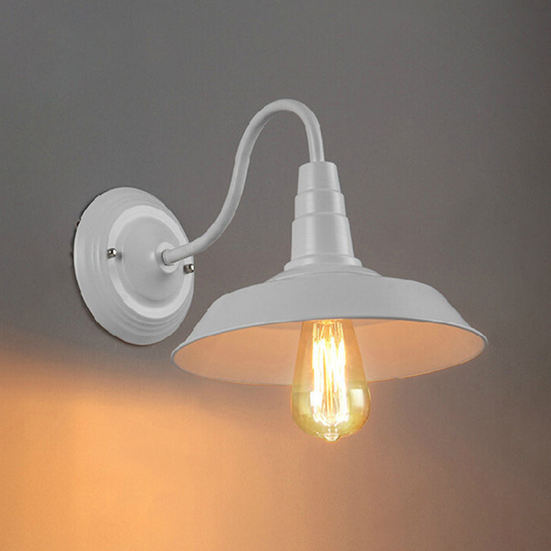 Industrielle Vintage Wandlampe Schmiedeeisen -Scheunenwandlicht für Innenräume