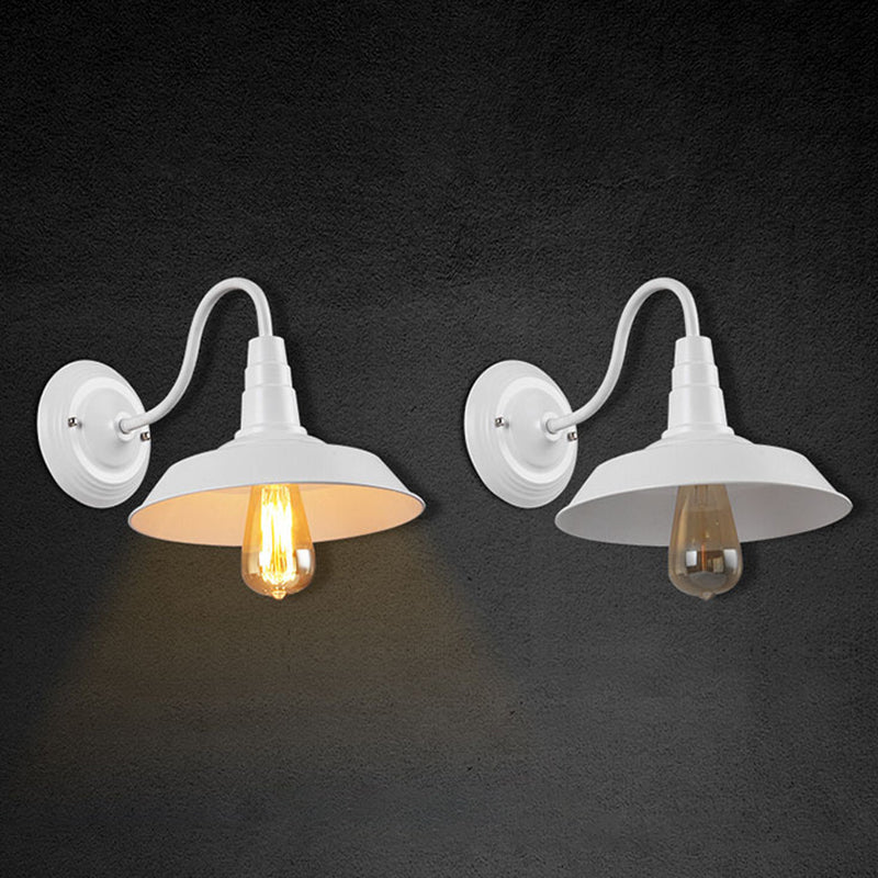Industrielle Vintage Wandlampe Schmiedeeisen -Scheunenwandlicht für Innenräume