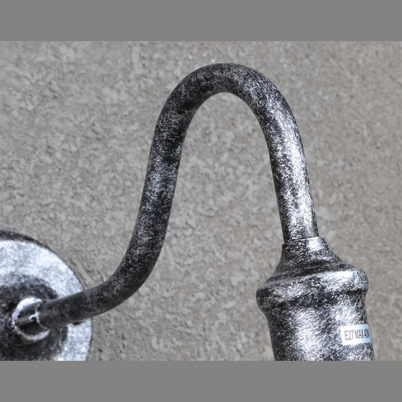 Industrial Retro Barn Wall Lamp Wrought Iron 1-Light Wall Light for Exterior Spaces