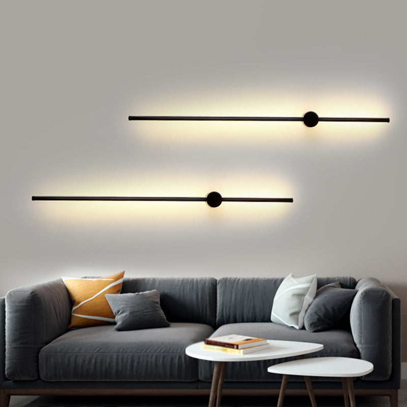 Silicone LED Linear Wall Lamp in Modern Creative Style Aluminium Indoor Wall Lamp