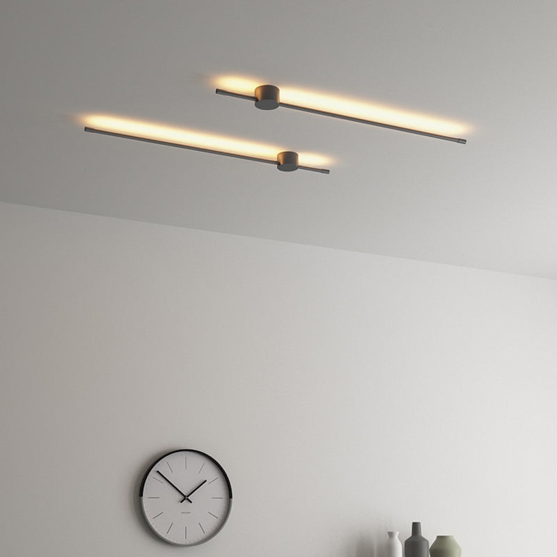 Lámpara de pared lineal LED de silicona en lámpara de pared de aluminio de estilo creativo moderno