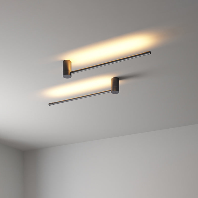 Lámpara de pared lineal LED de silicona en lámpara de pared de aluminio de estilo creativo moderno