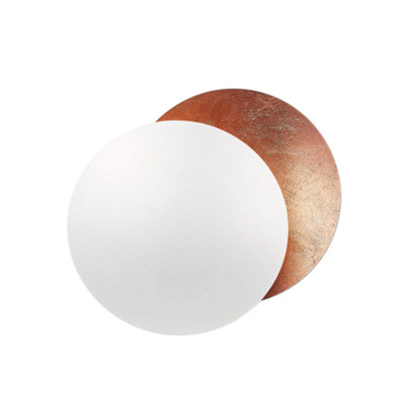 Lámpara de pared LED creativa moderna Luz de pared de hierro giratorio circular para espacios interiores