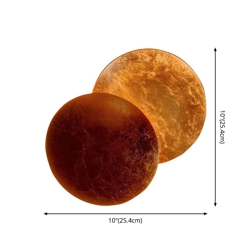 Lámpara de pared LED creativa moderna Luz de pared de hierro giratorio circular para espacios interiores