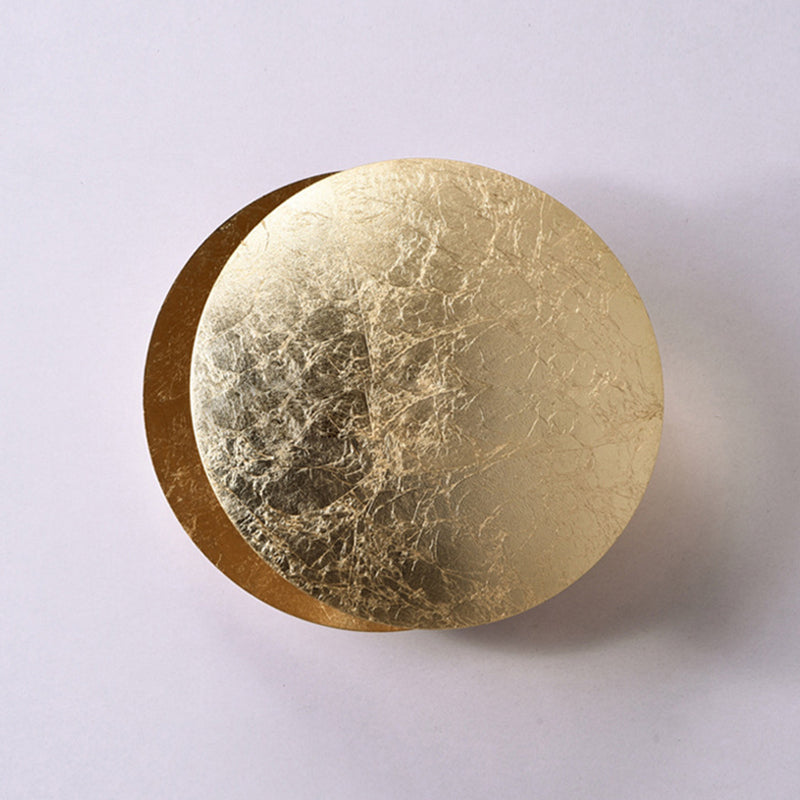 Lámpara de pared LED creativa moderna Luz de pared de hierro giratorio circular para espacios interiores