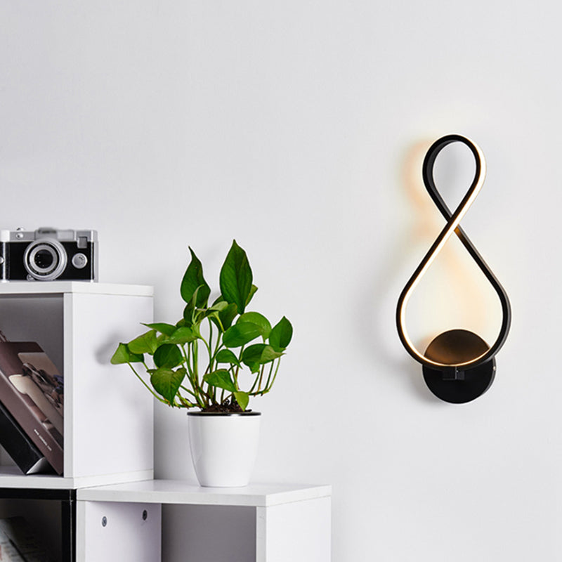 Modern Creative LED Wall Lamp Aluminium Linear Wall Sconce with Acrylic Shade