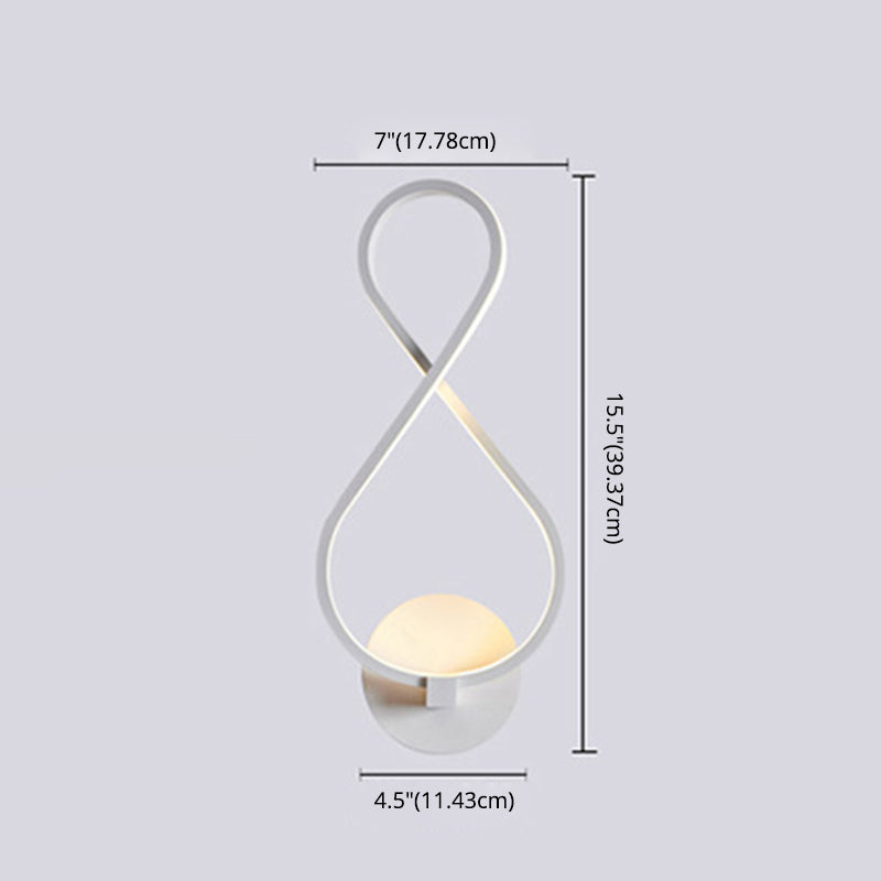 Modern Creative LED Wall Lamp Aluminium Linear Wall Sconce with Acrylic Shade