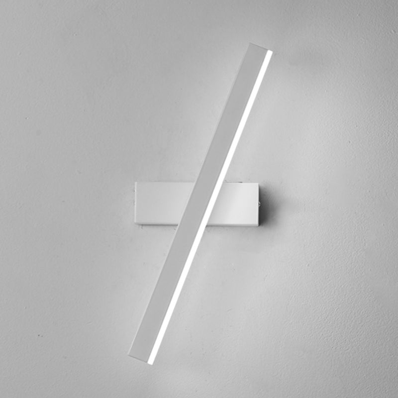 Lámpara de pared de pared LED creativa moderna Lámpara de pared giratoria rectangular de hierro giratorio con sombra acrílica