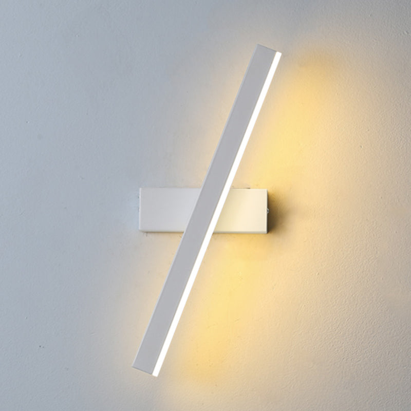 Lámpara de pared de pared LED creativa moderna Lámpara de pared giratoria rectangular de hierro giratorio con sombra acrílica