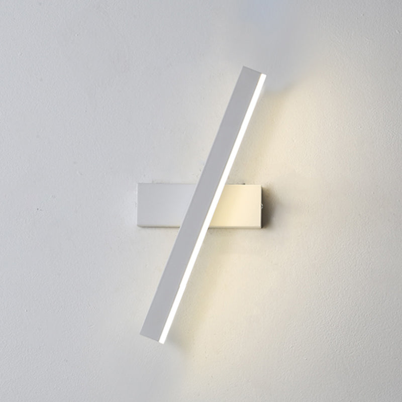 Lámpara de pared de pared LED creativa moderna Lámpara de pared giratoria rectangular de hierro giratorio con sombra acrílica