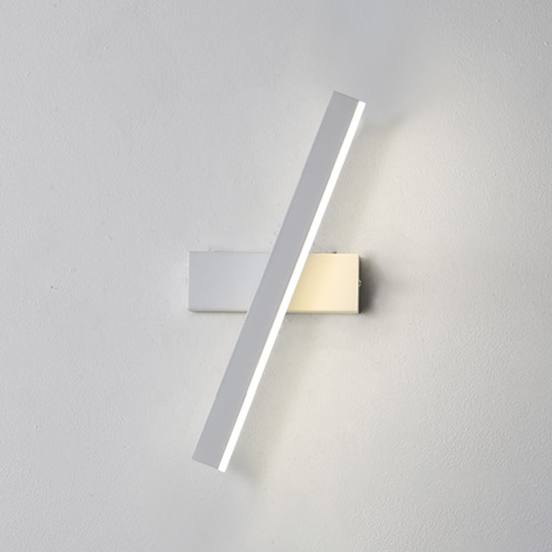 Lámpara de pared de pared LED creativa moderna Lámpara de pared giratoria rectangular de hierro giratorio con sombra acrílica