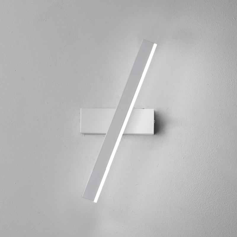 Lámpara de pared de pared LED creativa moderna Lámpara de pared giratoria rectangular de hierro giratorio con sombra acrílica