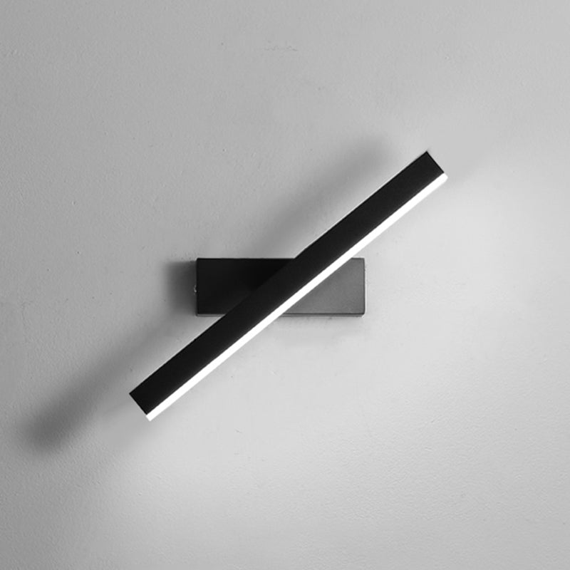 Lámpara de pared de pared LED creativa moderna Lámpara de pared giratoria rectangular de hierro giratorio con sombra acrílica