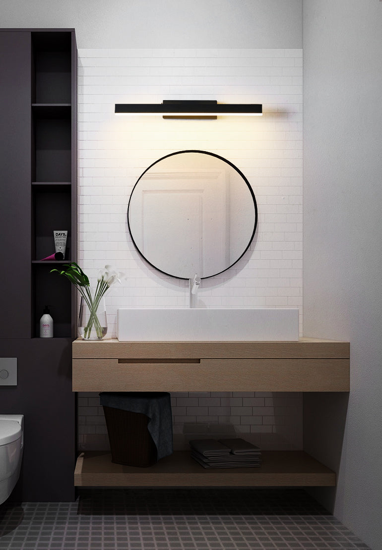 Lámpara de pared de pared LED creativa moderna Lámpara de pared giratoria rectangular de hierro giratorio con sombra acrílica