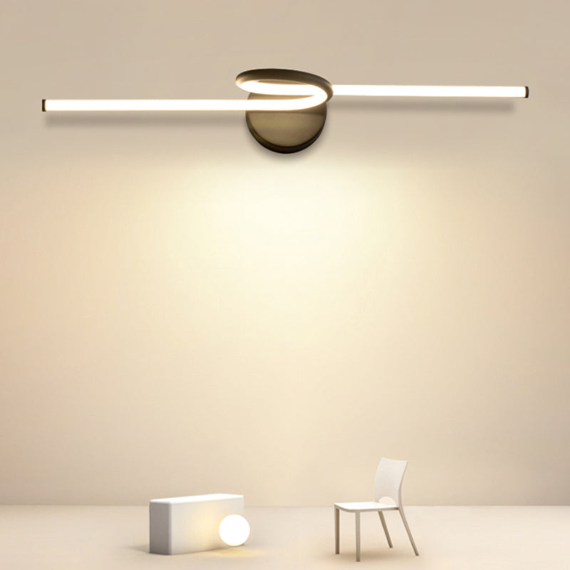 Luce contemporanea a parete a 1 luci a 1 luci a parete a parete lineare montata per il bagno