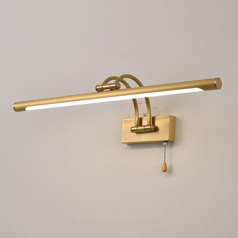 Lampe murale à LED créative moderne Copper linéaire Lumière murale extensible avec une teinte acrylique
