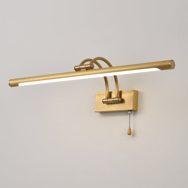Lampe murale à LED créative moderne Copper linéaire Lumière murale extensible avec une teinte acrylique
