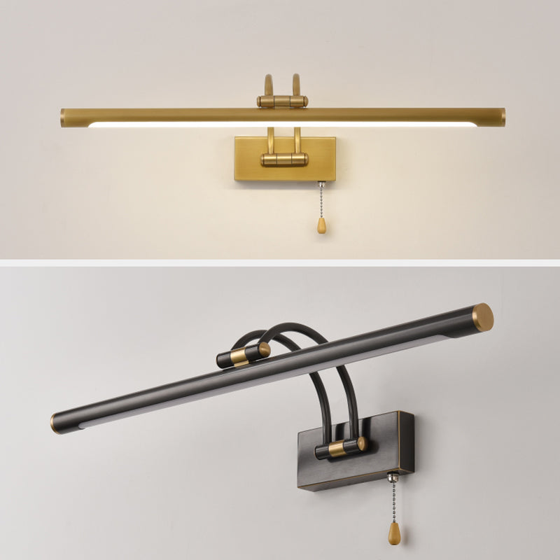 Lampe murale à LED créative moderne Copper linéaire Lumière murale extensible avec une teinte acrylique