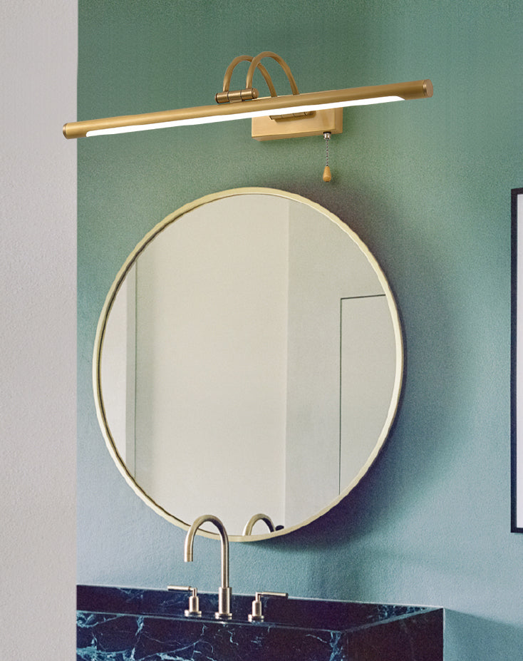 Lampe murale à LED créative moderne Copper linéaire Lumière murale extensible avec une teinte acrylique