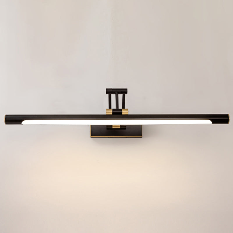 Simplicité moderne LED Mur Light Copper Linear Wall Lampe avec une teinte acrylique