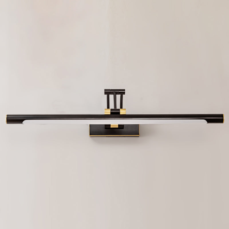 Simplicité moderne LED Mur Light Copper Linear Wall Lampe avec une teinte acrylique