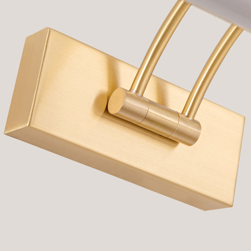 Simplicité moderne LED Mur Light Copper Linear Wall Lampe avec une teinte acrylique