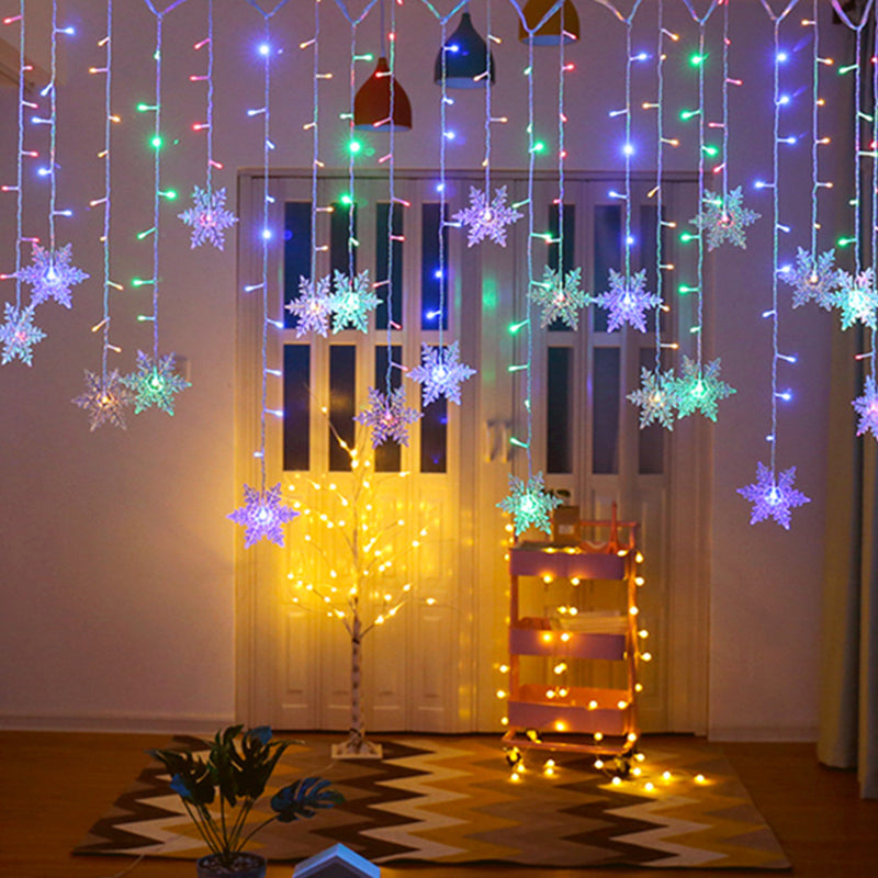 11.4ft Starry LED Light Strip Nordic Plastic 96-Light Indoor Christmas Light in Clear