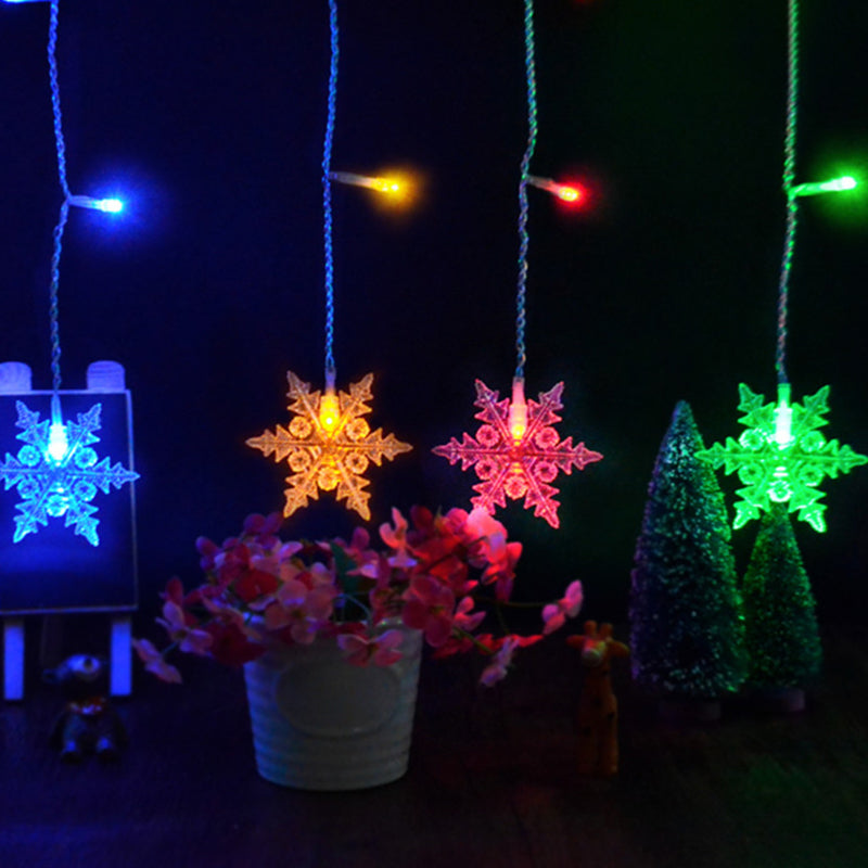 11.4ft Starry LED Light Strip Nordic Plastic 96-Light Indoor Christmas Light in Clear