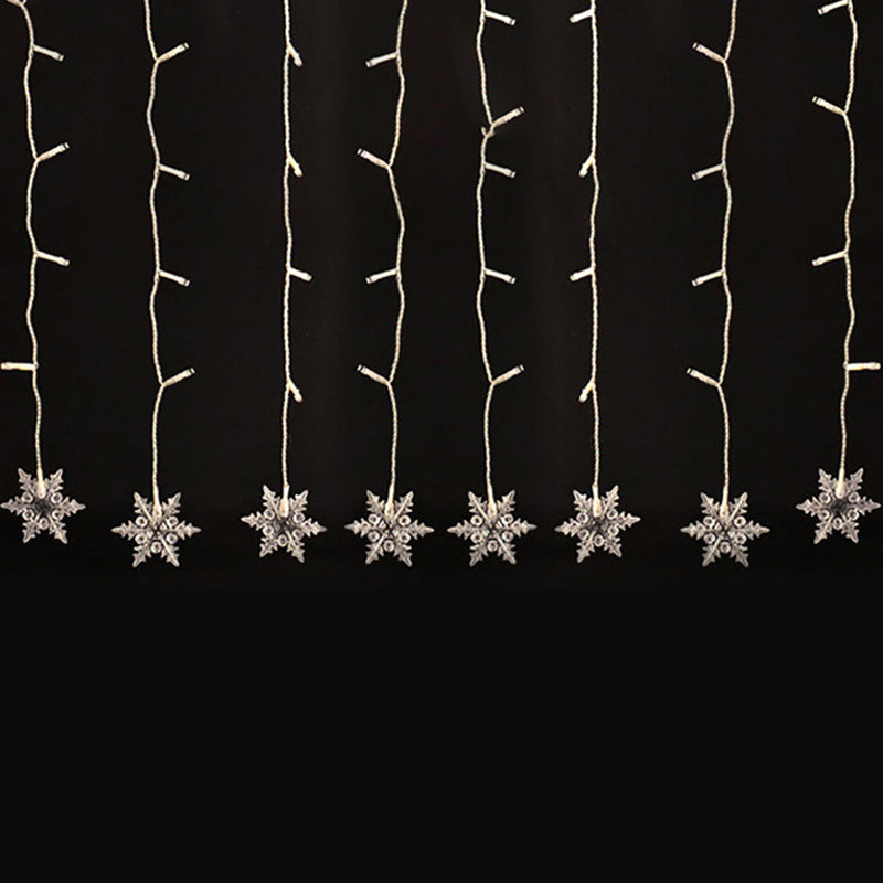 11.4ft Starry LED Light Strip Nordic Plastic 96-Light Indoor Christmas Light in Clear