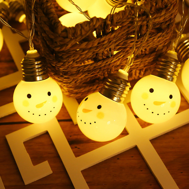 Christmas Element LED Festive Lamp Decorative Plastic Living Room String Light Set