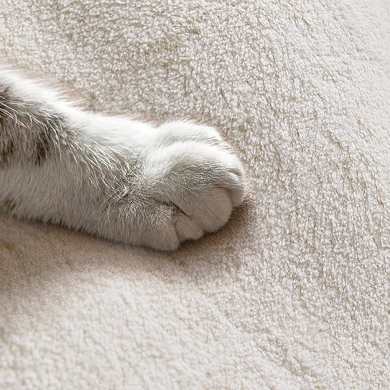 White Tone Modern Indoor Rug Polyester Abstract Lines Carpet Stain Resistant Rug for Home Decoration