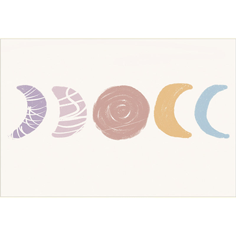 Minimalist Irregular Print Rug Apricot Tone Polyester Area Carpet Washable Rug for Living Room