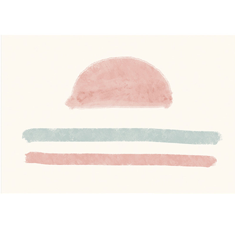 Minimalist Irregular Print Rug Apricot Tone Polyester Area Carpet Washable Rug for Living Room