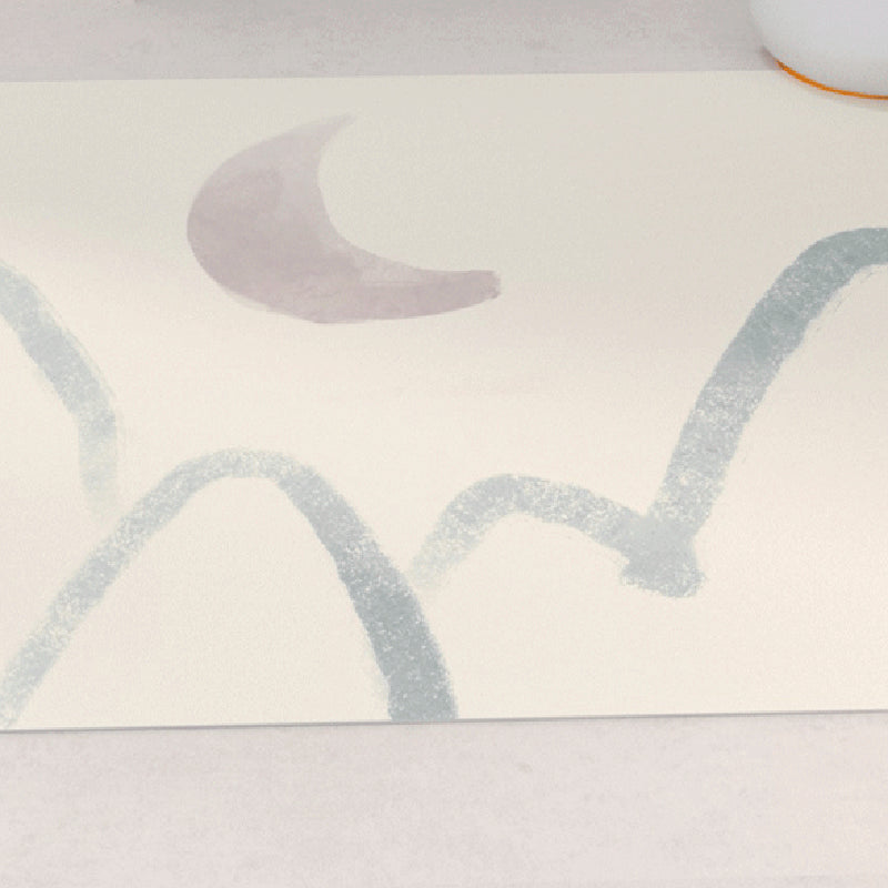 Minimalist Irregular Print Rug Apricot Tone Polyester Area Carpet Washable Rug for Living Room