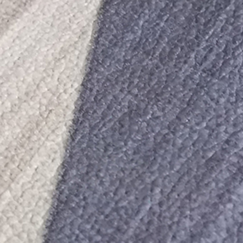 Simplicity Abstract Color Block Rug White Tone Polyester Area Carpet Easy Care Rug for Living Room