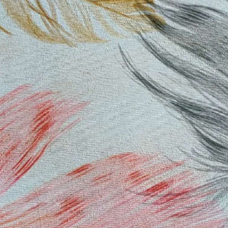 Kreativer exotischer Teppich Nostalgie Blumendruck Teppich nicht rutschfestem Hintergrund Teppich für Wohnkultur