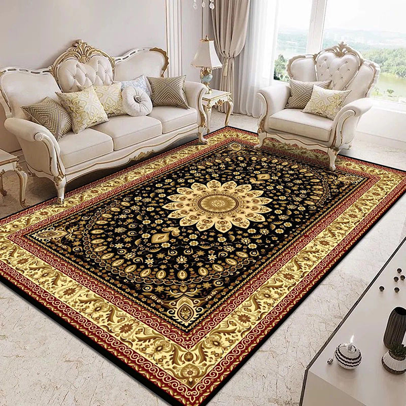 Tappeto distintivo tappeto rettangolo vintage tappeto in poliestere per arredamento per la casa