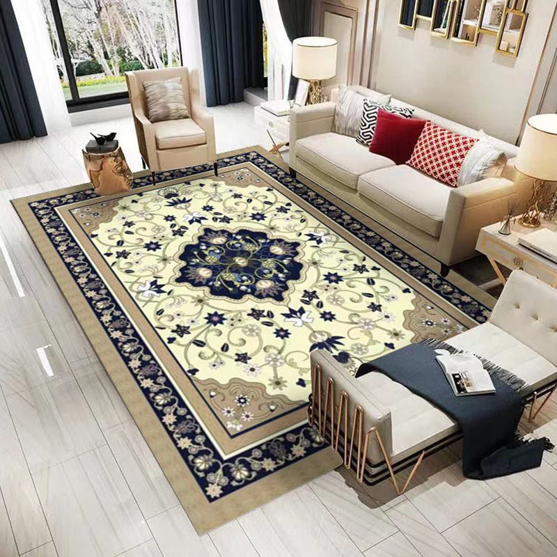 Tappeto distintivo tappeto rettangolo vintage tappeto in poliestere per arredamento per la casa