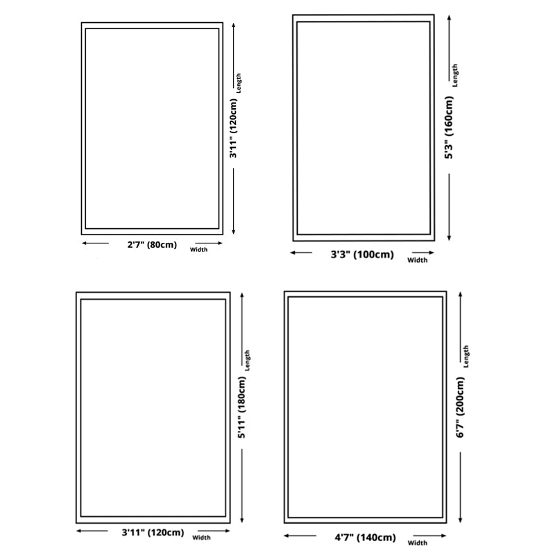 Classic Whitewashed Area Rug Olden Floral Printed Rug Anti-Slip Backing Carpet for Living Room