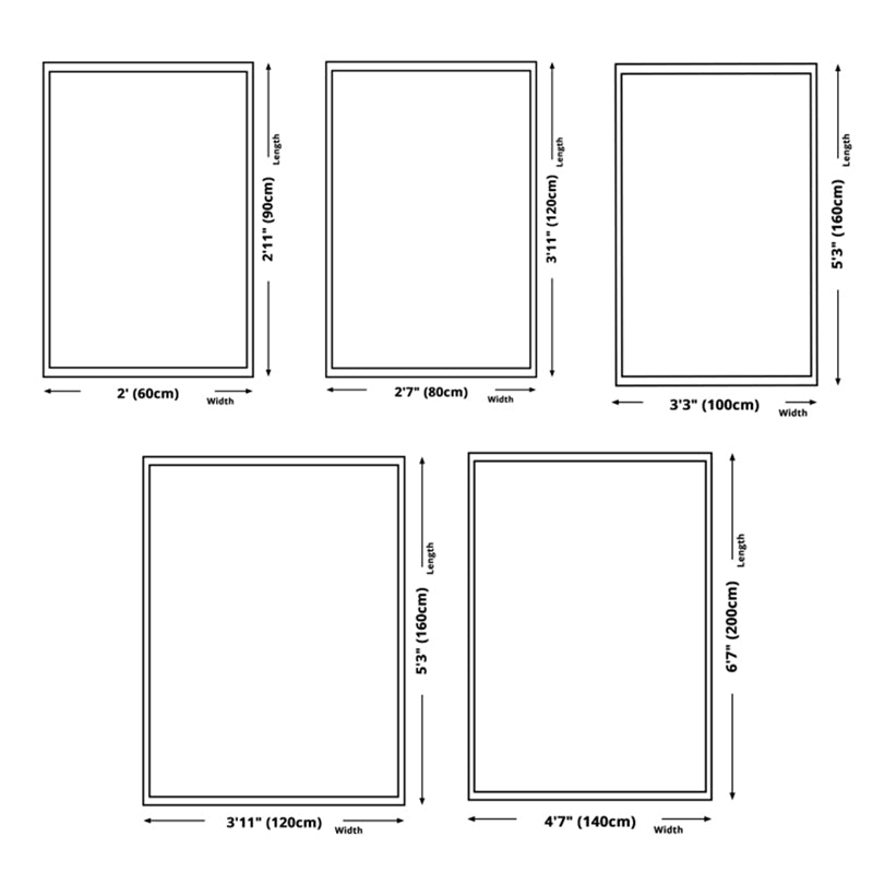 Classical Olden Area Rug Whitewash Polyester Indoor Carpet Polyester Washable Rug for Living Room